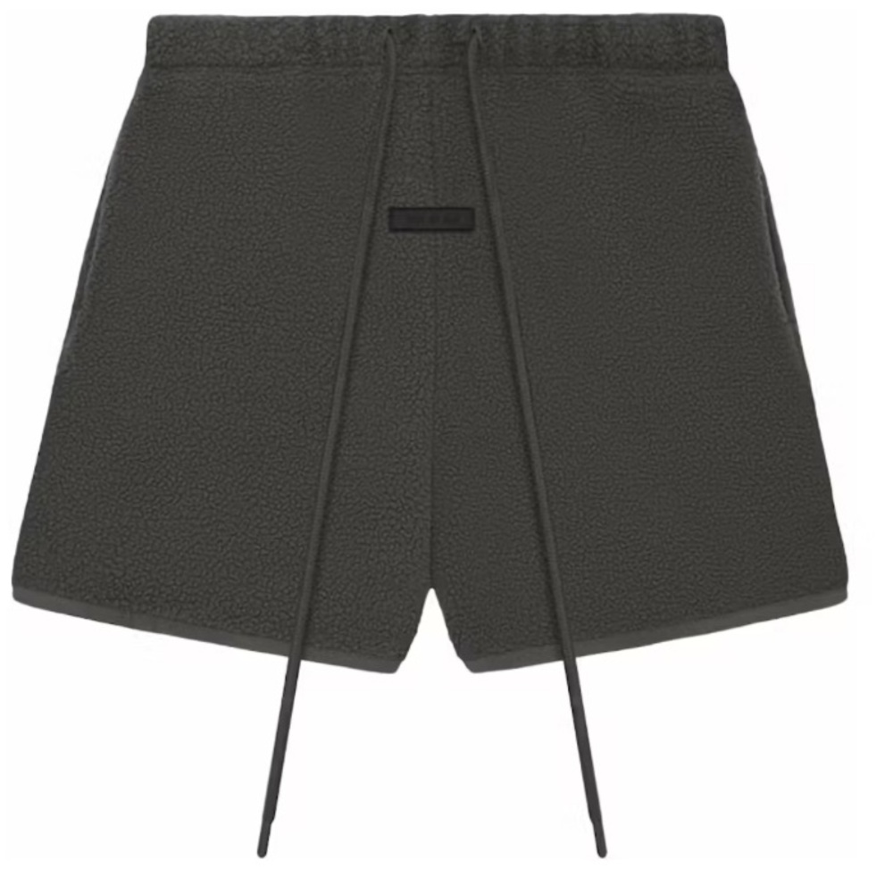 Sold out off black fear of God, essentials, polar fleece short
